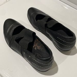 Aetrex Women's Julie Mary Jane black leather slip on shoes women's size 8 loafer